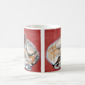 Schlafende Fennec Fox-Malerei Kaffeetasse (Mittel)