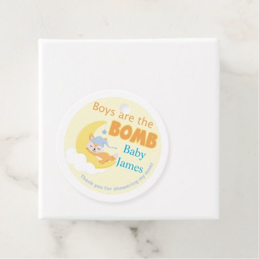 Schlafende Fox Boys sind die Bombenfavorit-Markier Geschenkanhänger (Beispiel)