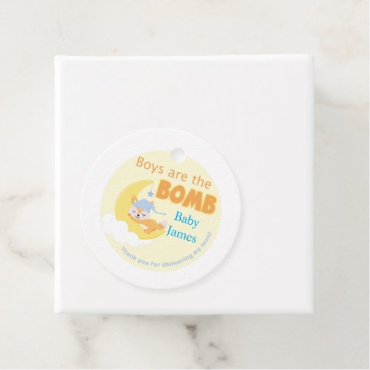 Schlafende Fox Boys sind die Bombenfavorit-Markier Geschenkanhänger (Beispiel)