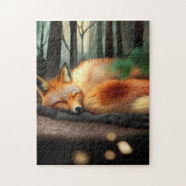 Schlafende Fox Niedlich Forest Vixen Puzzle