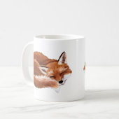 Schlafende Fox-Tasse Kaffeetasse (Vorderseite Links)