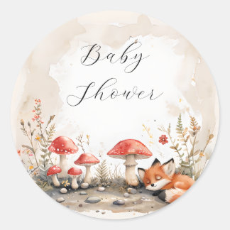 Schlafende Fox-Umschlag Aufkleber