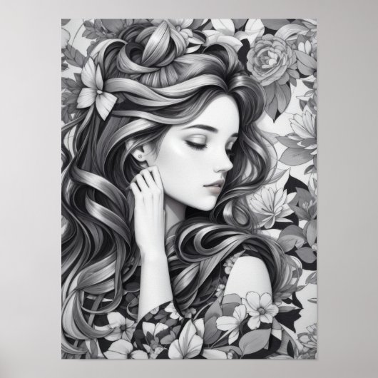 Schlafende Frau Poster (Vorne)