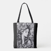 Schlafende Frau Tasche (Rückseite)
