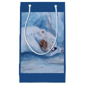 Schlafende Freunde Bär und Maus Kleine Geschenktüte (Vorderseite)