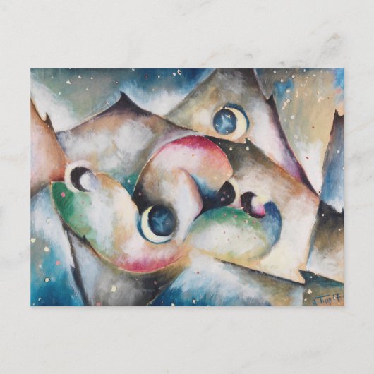 Schlafende Gestaltenin Nachflicher von Arnold Topp Postkarte (Vorderseite)