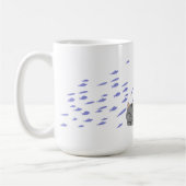 Schlafende getigerte Katze Kaffeetasse (Links)