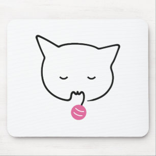 Schlafende getigerte Katzenmimik Mousepad