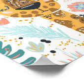 Schlafende Giraffe-Nursery-Kunst Poster (Ecke)