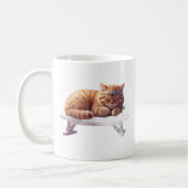 Schlafende Gym-Kätzchen-Kaffeetasse Kaffeetasse (Links)