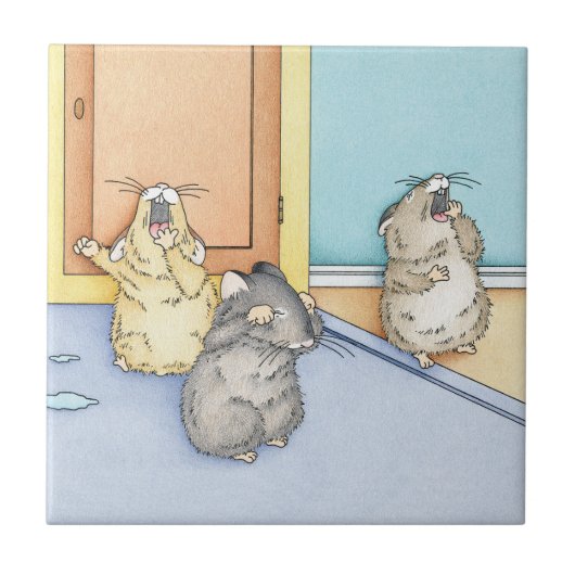 Schlafende Hamster Fliese (Vorderseite)