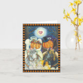 SCHLAFENDE HOLLOW WEDD, KOPFLOSE HORSEMAN CARD KARTE (Gelbe Blume)