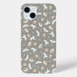 Schlafende Hunde Inspiriert Druck in Grau Orange Case-Mate iPhone Hülle