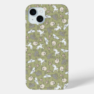 Schlafende Hunde Inspiriert Druck in grünem Grau Case-Mate iPhone Hülle