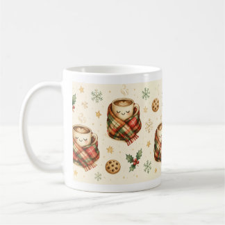 Schlafende Kakao-Tassen Muster Kekse Stechpalme Kaffeetasse