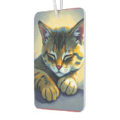 Schlafende Katze Autolufterfrischer (Links)