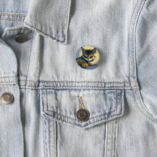 Schlafende Katze Button (Beispiel)