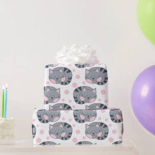 Schlafende Katze Geschenkpapier
