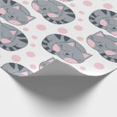 Schlafende Katze Geschenkpapier (Ecke)