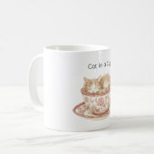 Schlafende Katze in einer Tasse (Vorderseite Links)