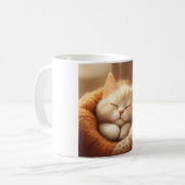 Schlafende Katze Kaffeetasse (Vorderseite Links)