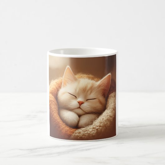 Schlafende Katze Kaffeetasse (Mittel)