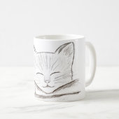 Schlafende Katze Kaffeetasse (VorderseiteRechts)