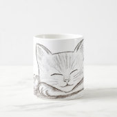 Schlafende Katze Kaffeetasse (Mittel)