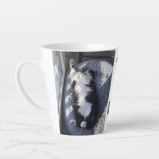Schlafende Katze Milchtasse