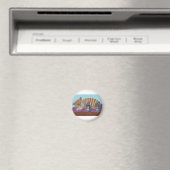 Schlafende Katze mit hinterlistigen Mäusen Magnet (In Situ (Geschirrspüler))