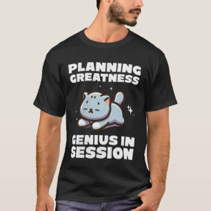 Schlafende Katze. Plant Großartigkeit. Genie in Si T-Shirt