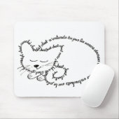 Schlafende Katze, reizende Katze Mousepad (Mit Mouse)