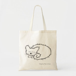 Schlafende Katze, reizende Katze Tragetasche