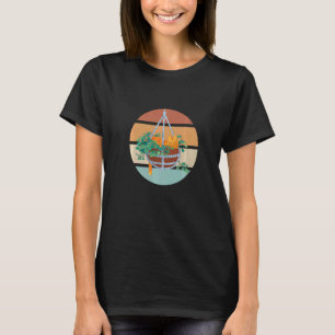 Schlafende Katze Retro T-Shirt