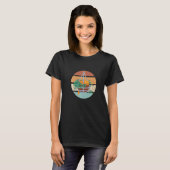 Schlafende Katze Retro T-Shirt (Vorne ganz)