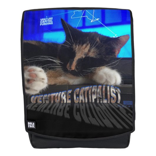 Schlafende Katze Rucksack (Vorderseite)