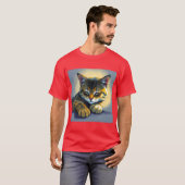 Schlafende Katze T-Shirt (Vorne ganz)