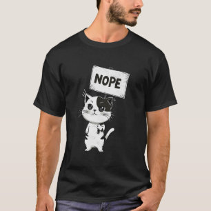 Schlafende Katze Tee Lustig Nein Fauler Katzenlieb