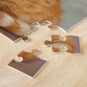Schlafende Katze und Sonnenblumen Puzzle (Seite)