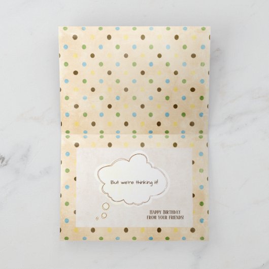 schlafende Katzen Geburtstag Karte (Innenseite)