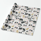 Schlafende Katzen Geschenkpapier (Ungerollt)