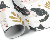 Schlafende Katzen Geschenkpapier (Rolleneckpunkt)