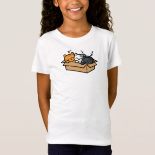 Schlafende Katzen in einer Box T-Shirt