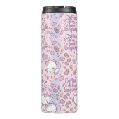 Schlafende Katzen Kawaii Thermobecher Thermosbecher (Rückseite)