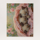 Schlafende Katzen Puzzle (Vertikal)