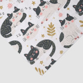 Schlafende Katzen Seidenpapier (Detail)