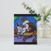Schlafende Katzenschmetterlinge und Libellen Postkarte (Stehend Vorderseite)