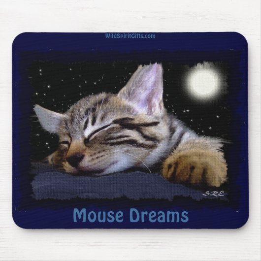 SCHLAFENDE KITTEN Süße Tier-Liebhaber Mousepad (Vorne)