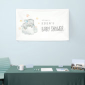 Schlafende kleine Elefantenjunge Babydusche Willko Banner (Messeveranstaltung)
