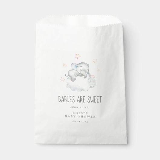 Schlafende kleine Elefantenjunge Babys sind süß Geschenktütchen (Vorderseite)